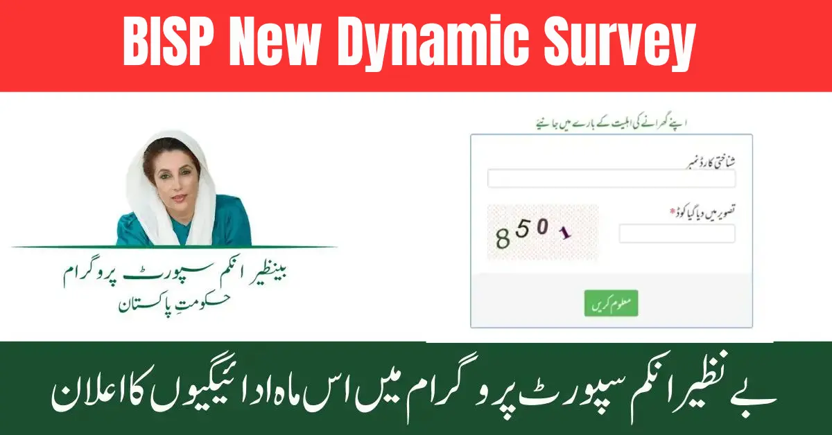 BISP New Dynamic Survey For Ineligible Families 2024