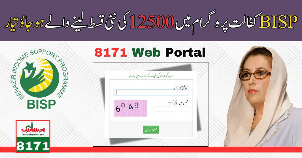 Verify BISP Kafaalat 12500 in Your Account Using the 8171 Web Portal
